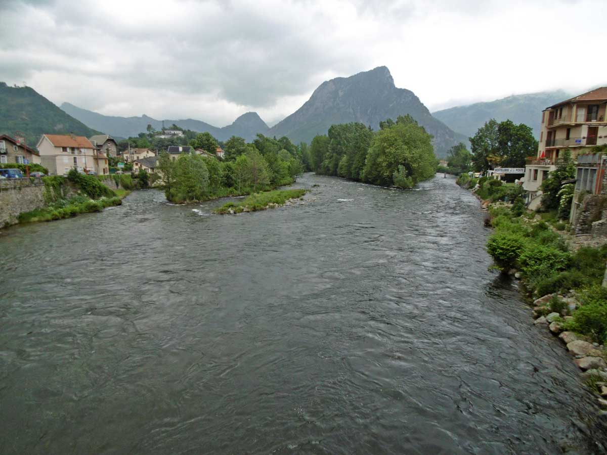 Confluence de l'Ariège et du Vicdessos