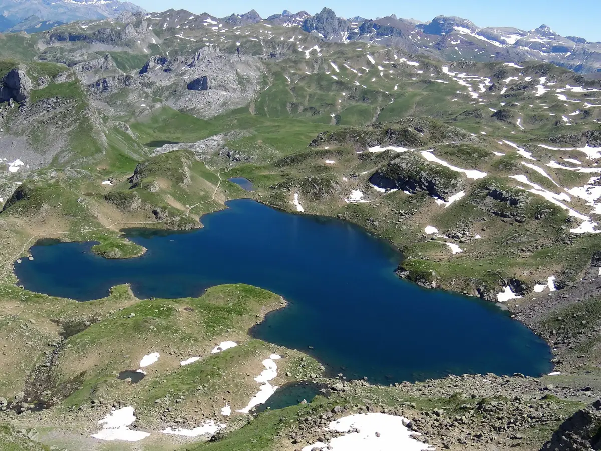 Vue du lac Bersau, Pyrénées Atlantiques