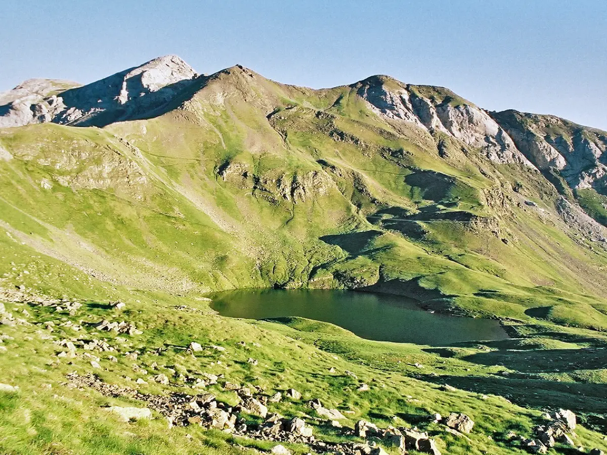 Vue du lac des Espécières, Gavarnie, Hautes-Pyrénées