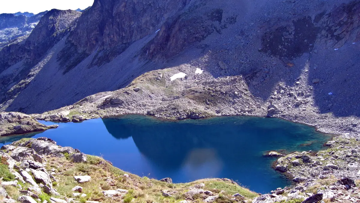 Vue du lac du Pourtet, Barèges, Hautes-Pyrénées