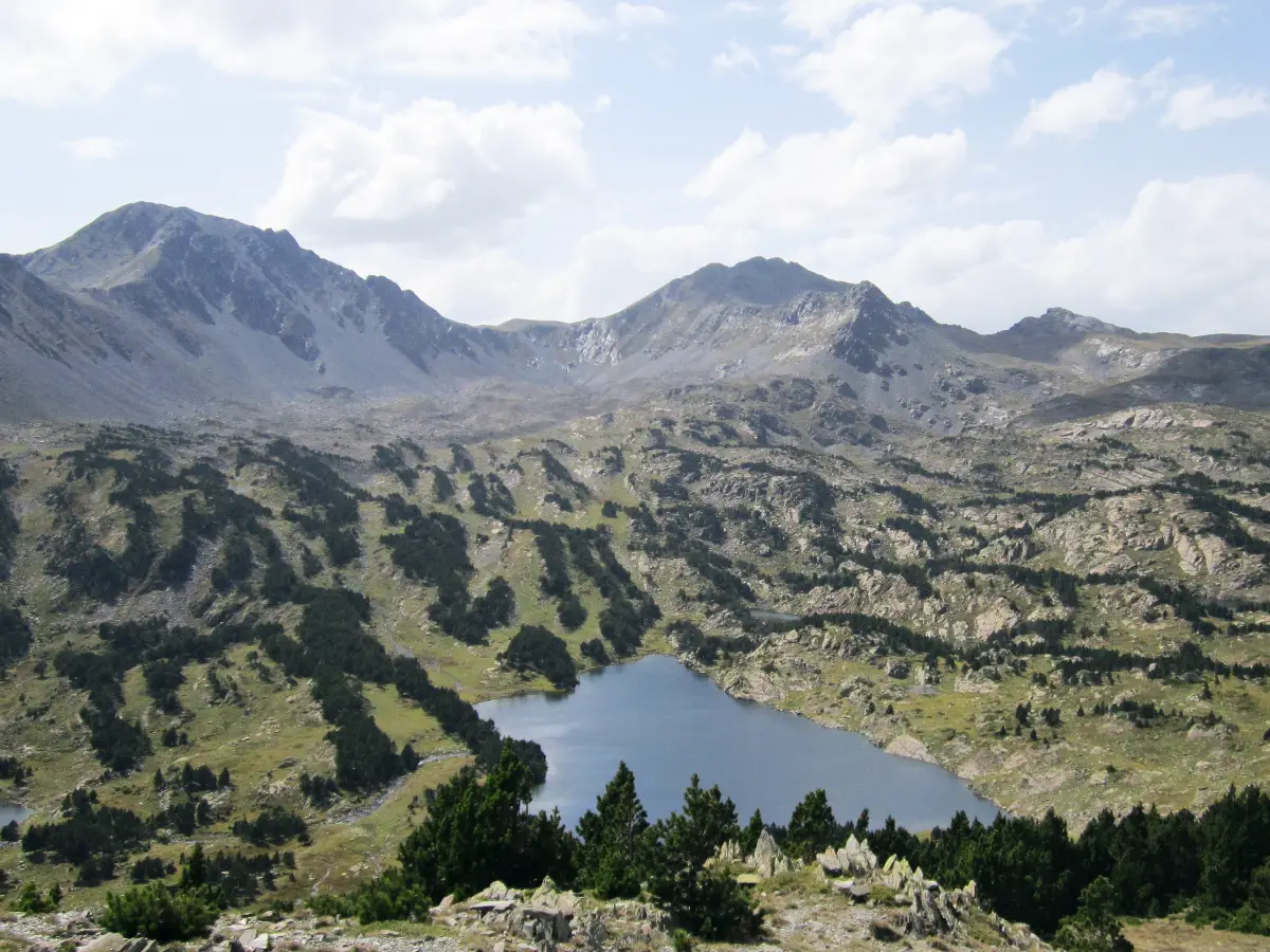 Vue de l'Estany Gros de Camporells, Pyrénées Orientales