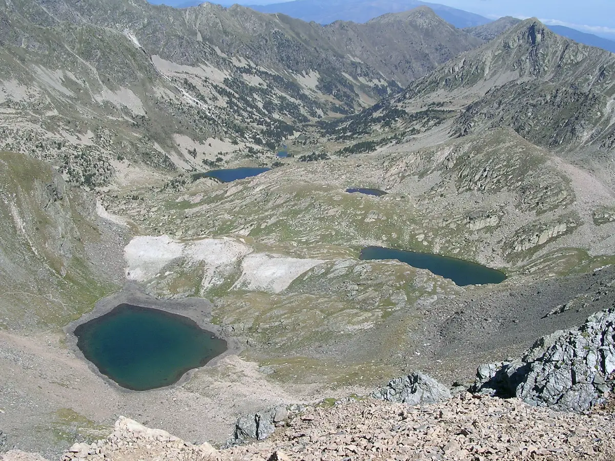 Vue des Estanys de Carançà, Pyrénées Orientales