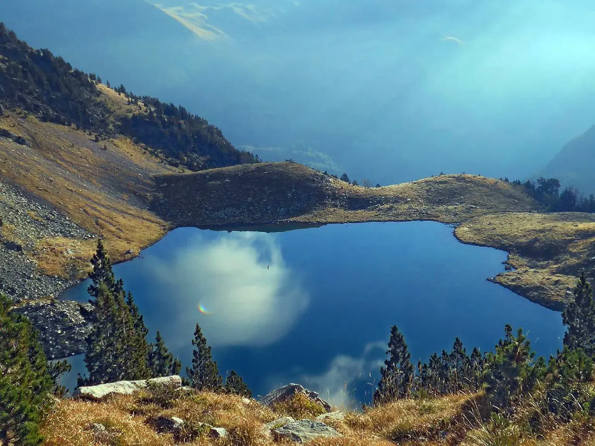 Vista del ibón de Batisielles, Pirineo Aragonés