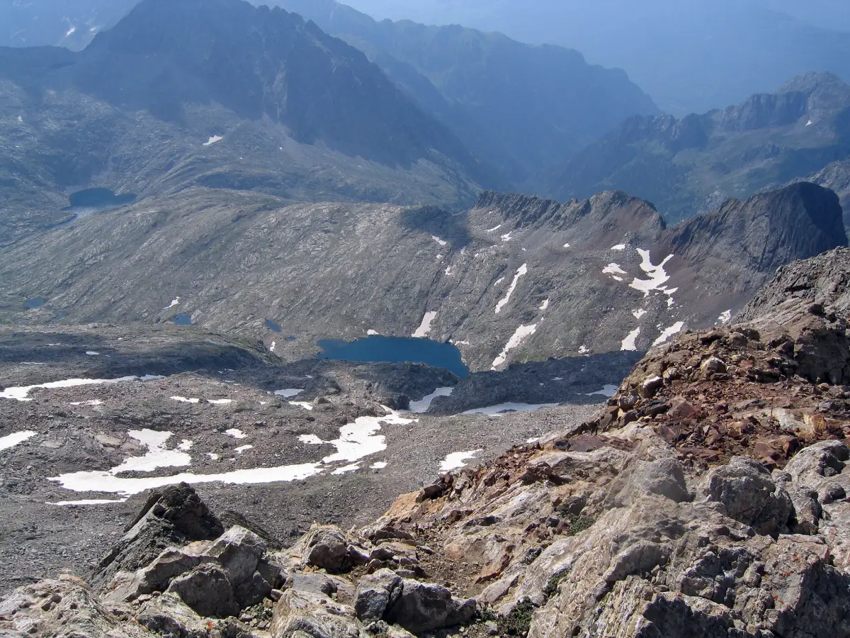 Vista del ibón de Posets, Pirineo Aragonés