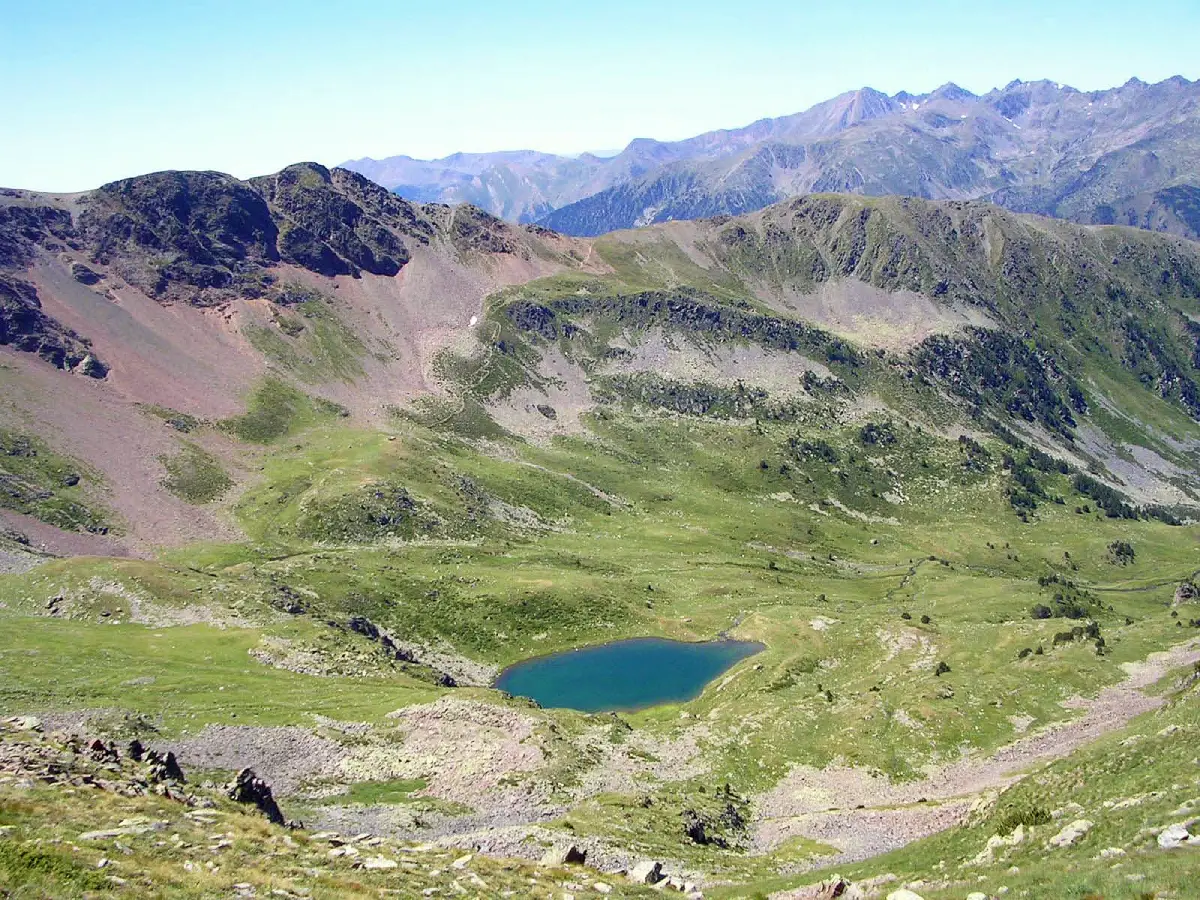 Vue de l'Estany de l'Estanyó, Andorre