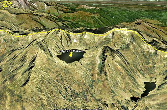 Estany de Mariola - @ Google Earth Estany de Mariola